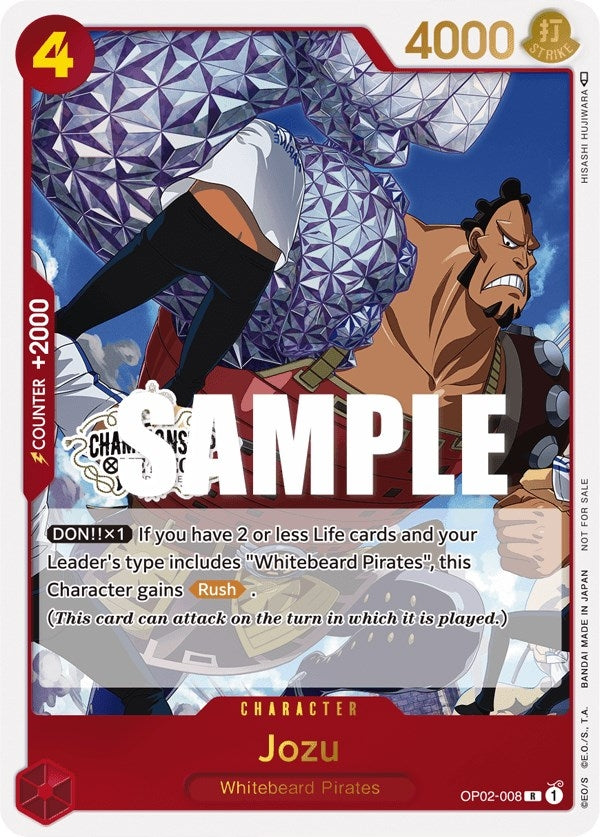 Image for Jozu (Store Championship Participation Pack Vol. 2) (OP02-008) (OP-PR) - One Piece Card Game