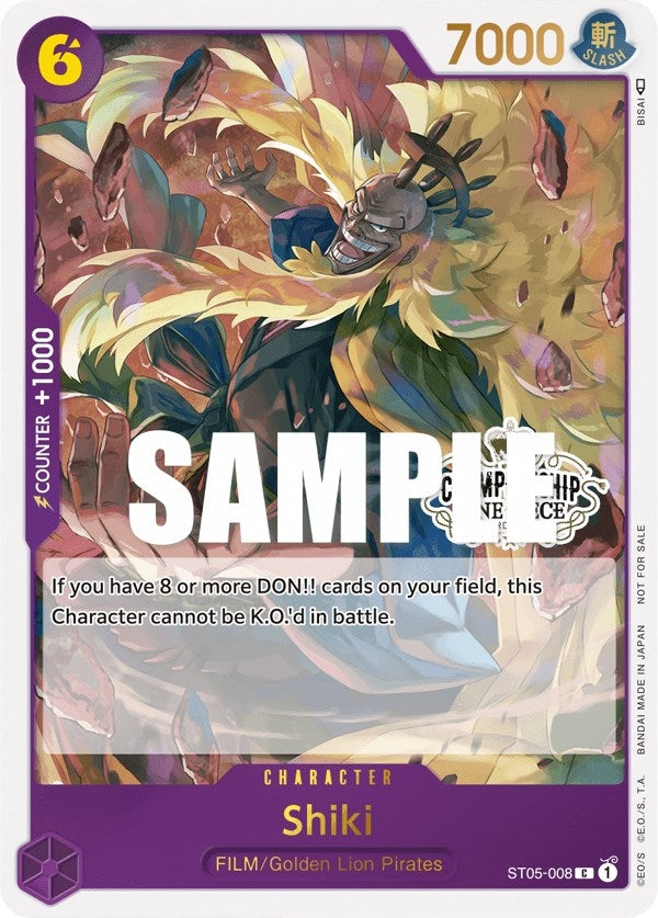 Image for Shiki (Store Championship Participation Pack Vol. 2) (ST05-008) (OP-PR) - One Piece Card Game