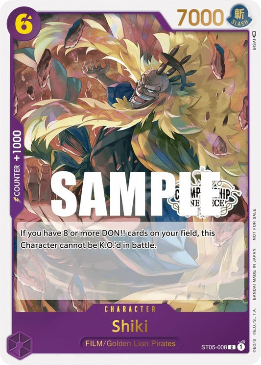 Image for Shiki (Store Championship Participation Pack Vol. 2) (ST05-008) (OP-PR) - One Piece Card Game