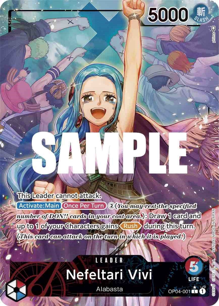Image for Nefeltari Vivi (001) (Alternate Art) (OP04-001) (OP04) - One Piece Card Game