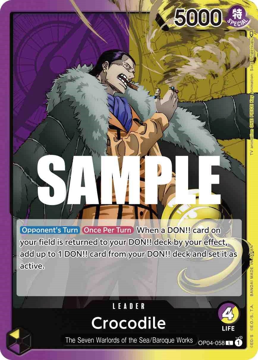 Image for Crocodile (058) (OP04-058) (OP04) - One Piece Card Game