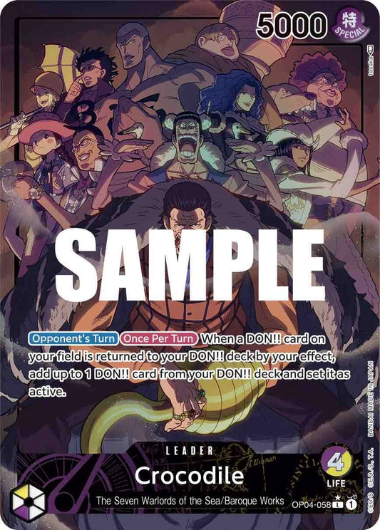 Image for Crocodile (058) (Alternate Art) (OP04-058) (OP04) - One Piece Card Game