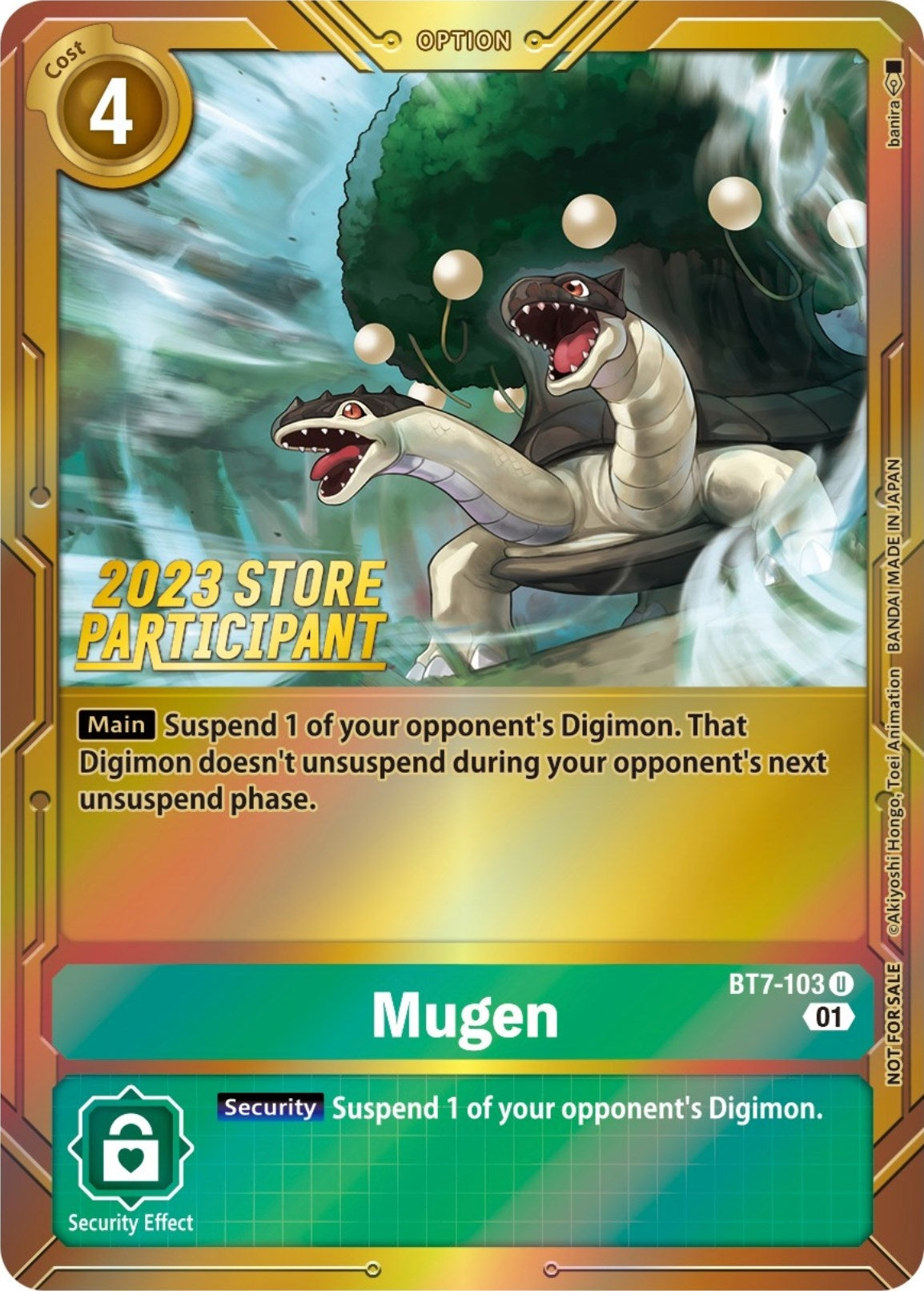 Image for Mugen (2023 Store Participant) (BT7-103 U) (BT07) - Digimon Card Game