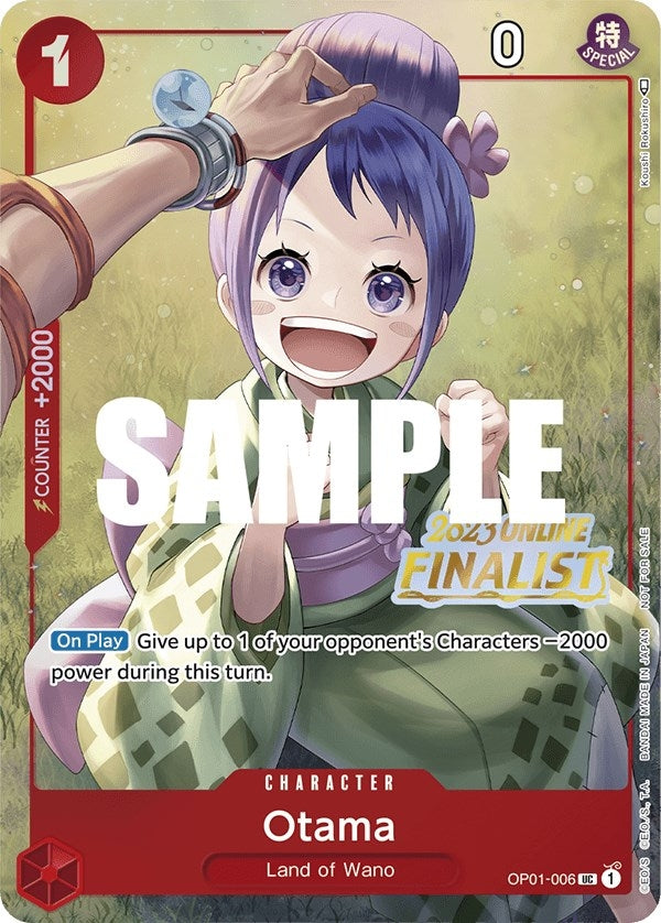 Image for Otama (Online Regional 2023) [Finalist] (OP01-006) (OP-PR) - One Piece Card Game
