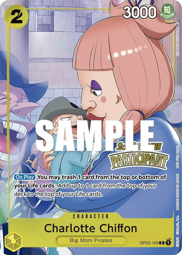 Image for Charlotte Chiffon (Online Regional 2023) [Participant] (OP03-109) (OP-PR) - One Piece Card Game