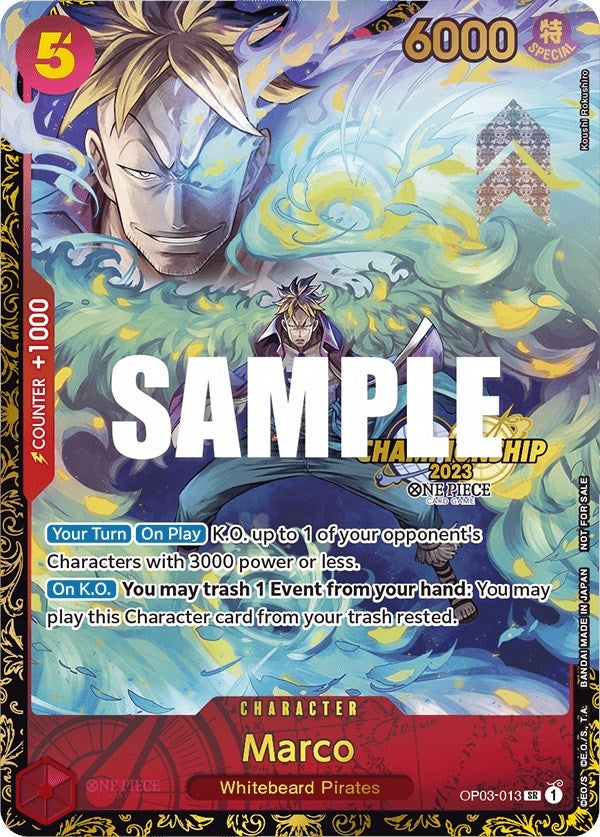 Image for Marco (Championship 2023) (OP03-013) (OP-PR) - One Piece Card Game