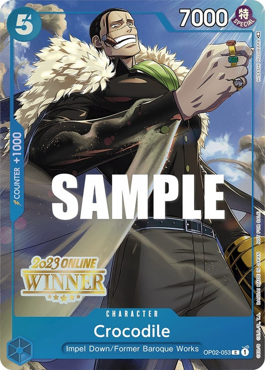 Image for Crocodile (Online Regional 2023) [Winner] (OP02-053) (OP-PR) - One Piece Card Game