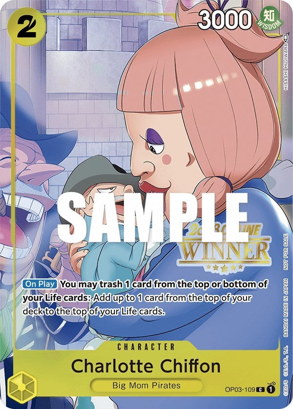 Image for Charlotte Chiffon (Online Regional 2023) [Winner] (OP03-109) (OP-PR) - One Piece Card Game