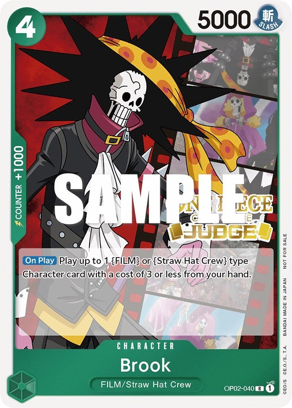 Image for Brook (Judge Pack Vol. 2) (OP02-040) (OP-PR) - One Piece Card Game