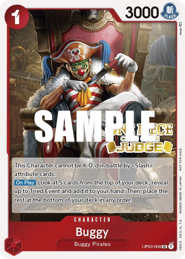 Image for Buggy (Judge Pack Vol. 2) (OP03-008) (OP-PR) - One Piece Card Game