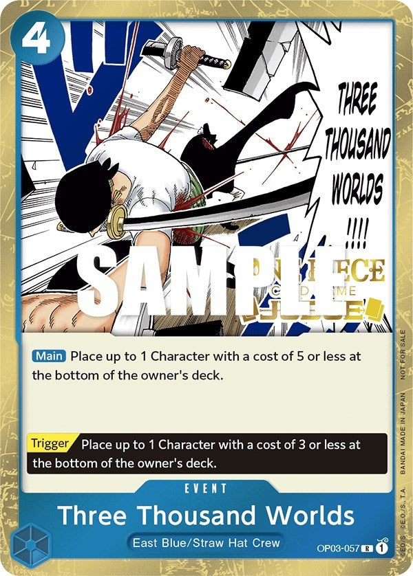Image for Three Thousand Worlds (Judge Pack Vol. 2) (OP03-057) (OP-PR) - One Piece Card Game