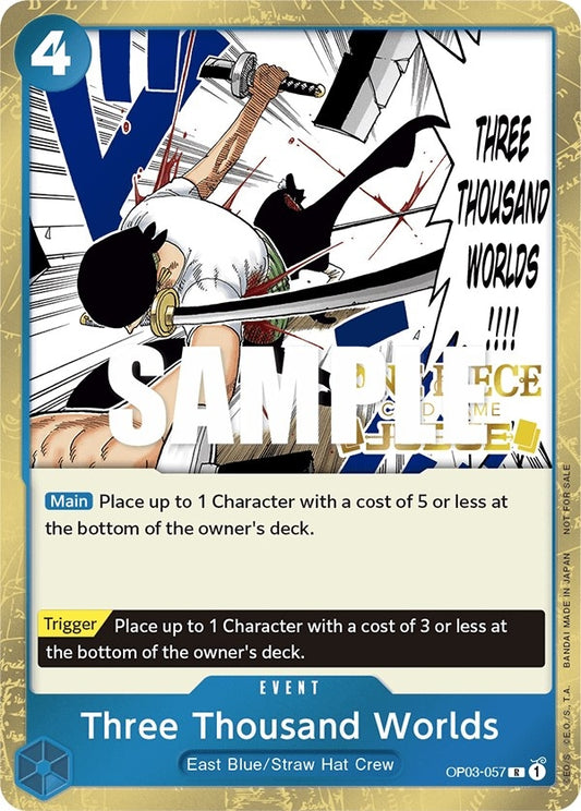 Image for Three Thousand Worlds (Judge Pack Vol. 2) (OP03-057) (OP-PR) - One Piece Card Game