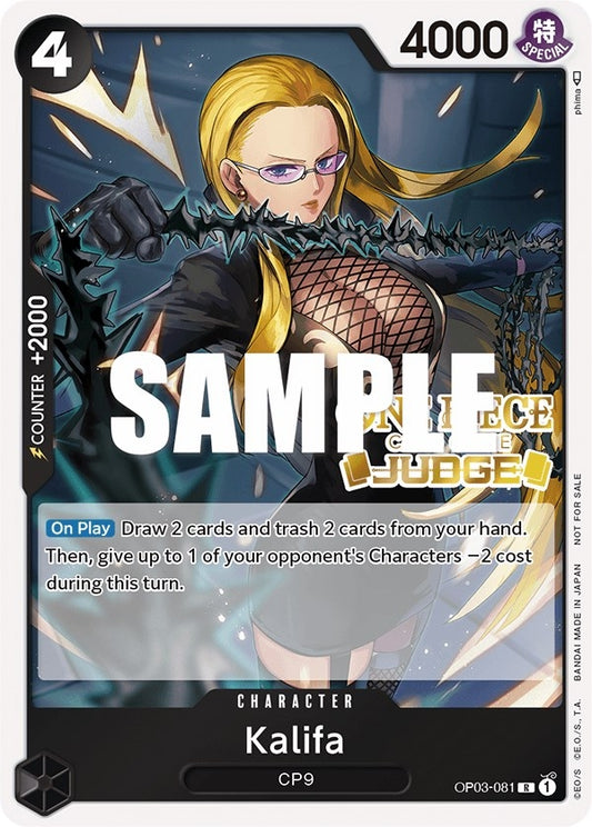Image for Kalifa (Judge Pack Vol. 2) (OP03-081) (OP-PR) - One Piece Card Game