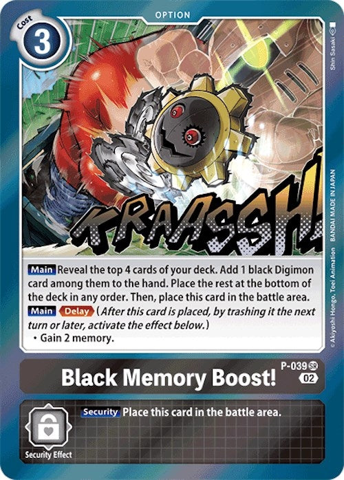 Image for Black Memory Boost! (Resurgence Booster Reprint) (P-039 SR) (RB-01) - Digimon Card Game