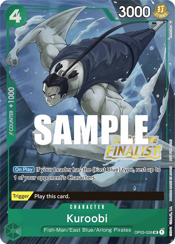 Image for Kuroobi (Offline Regional 2023) [Finalist] (OP03-026) (OP-PR) - One Piece Card Game