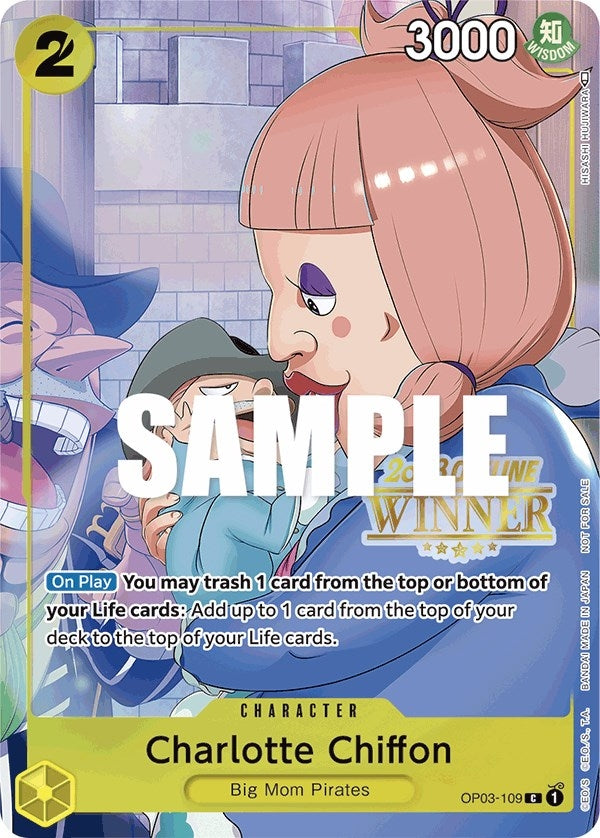 Image for Charlotte Chiffon (Offline Regional 2023) [Winner] (OP03-109) (OP-PR) - One Piece Card Game
