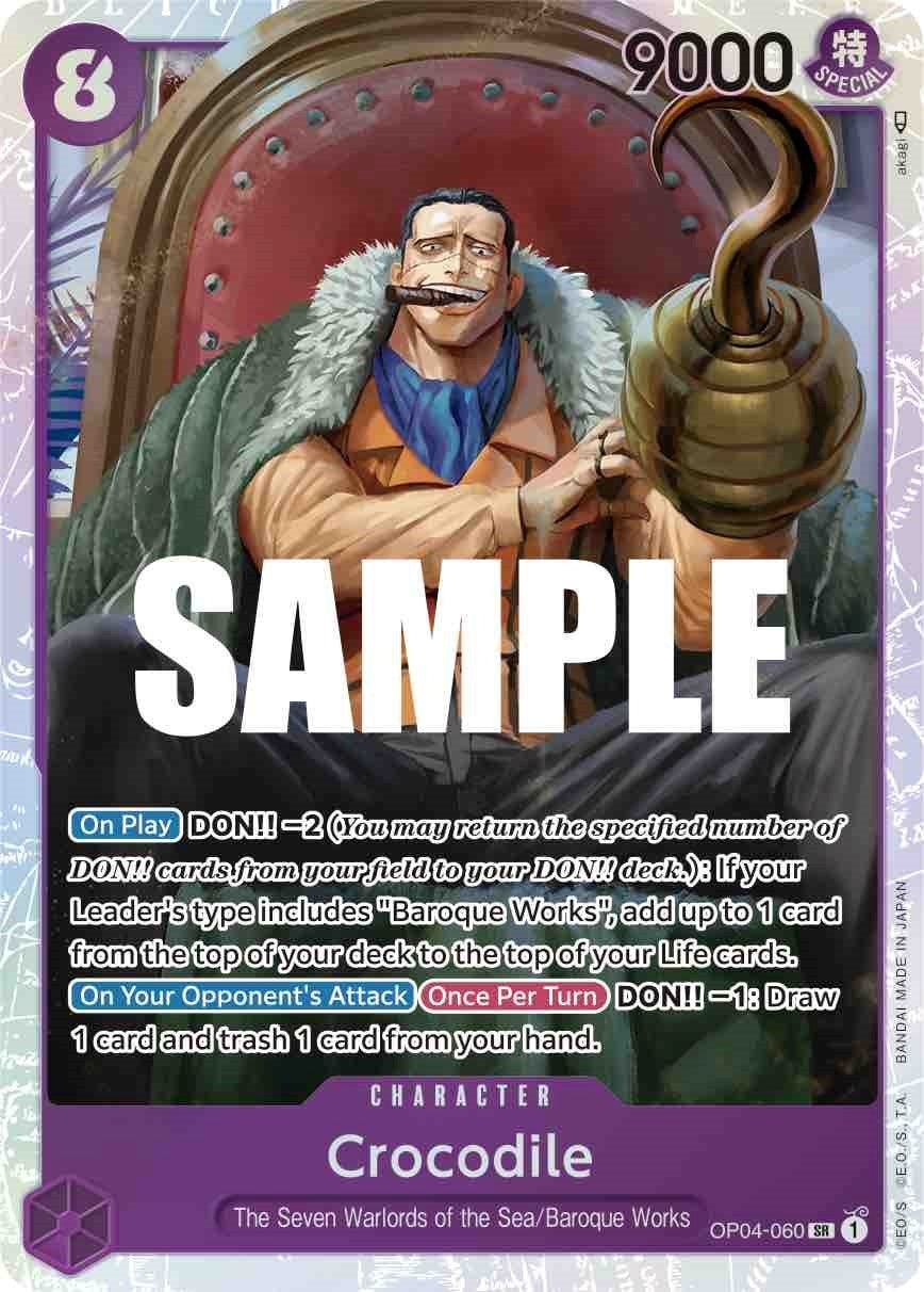 Image for Crocodile (060) (OP04-060) (OP04) - One Piece Card Game