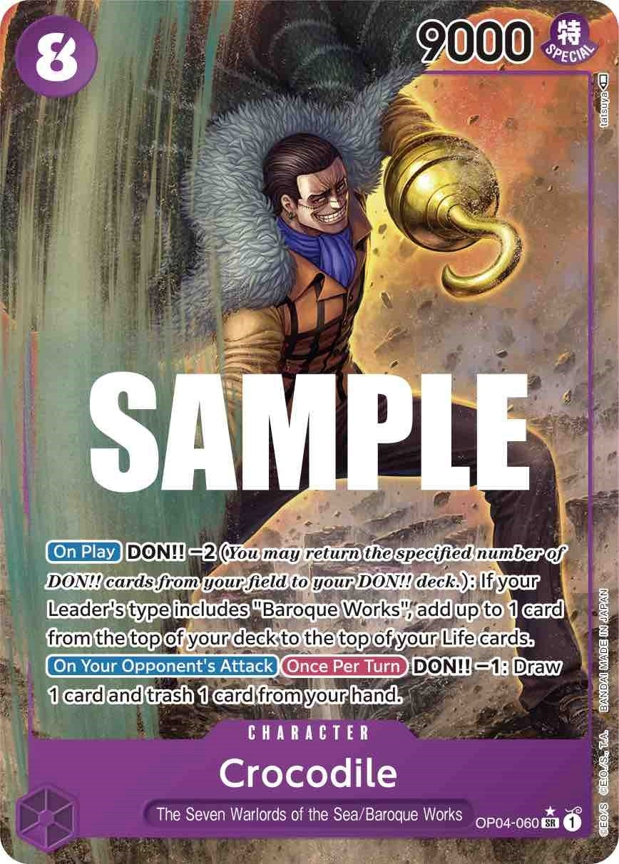 Image for Crocodile (060) (Alternate Art) (OP04-060) (OP04) - One Piece Card Game