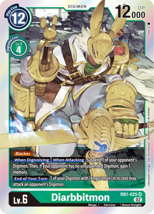 Image for Diarbbitmon (RB1-025 SR) (RB-01) - Digimon Card Game
