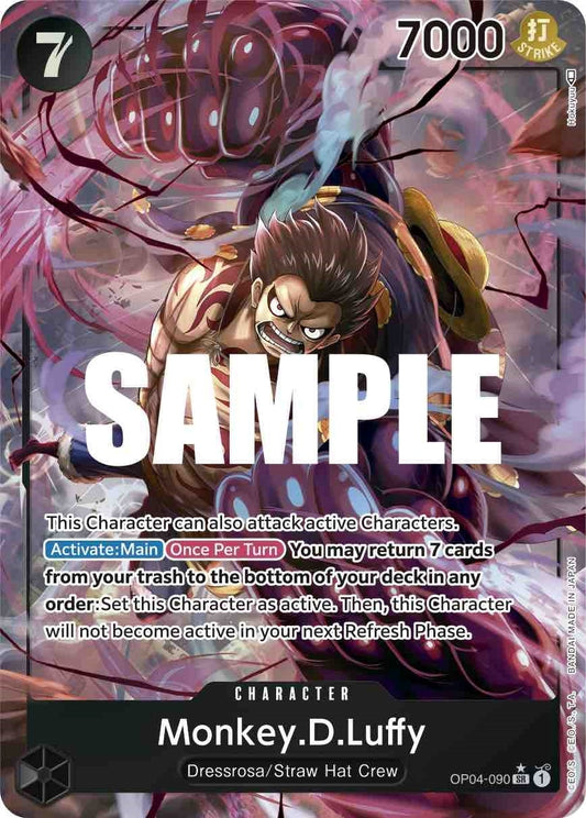 Image for Monkey.D.Luffy (090) (Alternate Art) (OP04-090) (OP04) - One Piece Card Game