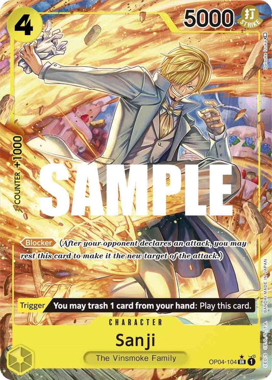 Image for Sanji (104) (Alternate Art) (OP04-104) (OP04) - One Piece Card Game