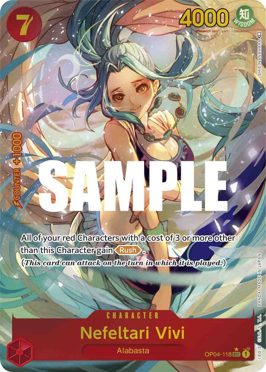 Image for Nefeltari Vivi (118) (Alternate Art) (OP04-118) (OP04) - One Piece Card Game