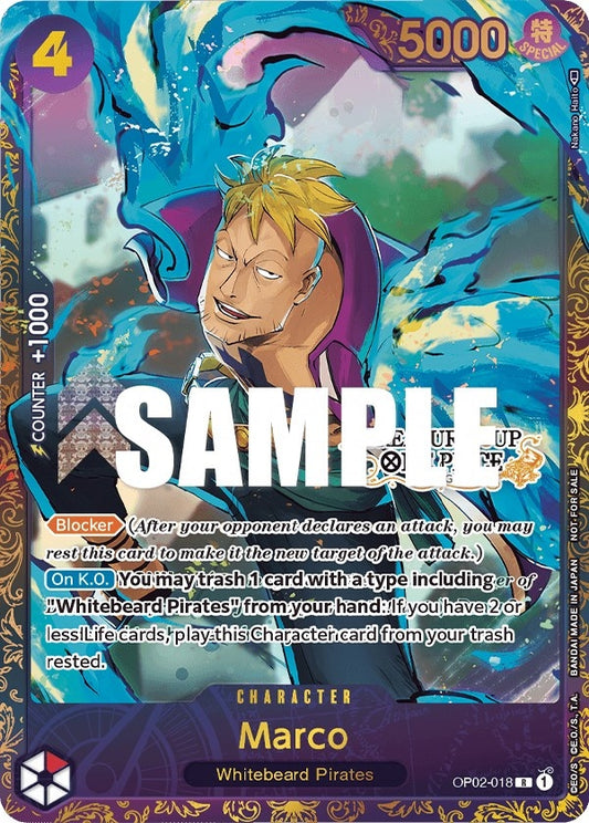 Image for Marco (Treasure Cup) (OP02-018) (OP-PR) - One Piece Card Game