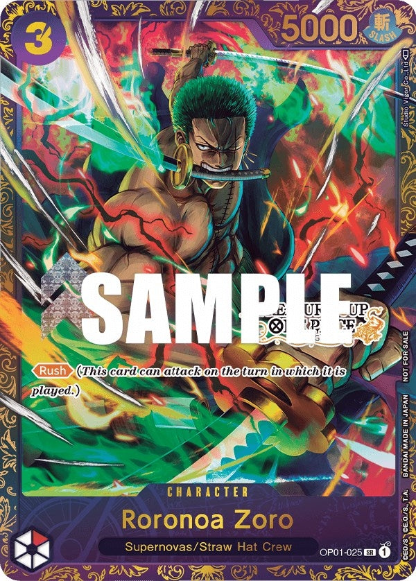 Image for Roronoa Zoro - OP01-025 (Treasure Cup) (OP01-025) (OP-PR) - One Piece Card Game