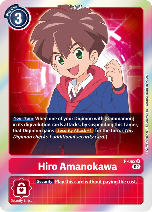 Image for Hiro Amanokawa - P-062 (Resurgence Booster Reprint) (P-062 P) (RB-01) - Digimon Card Game
