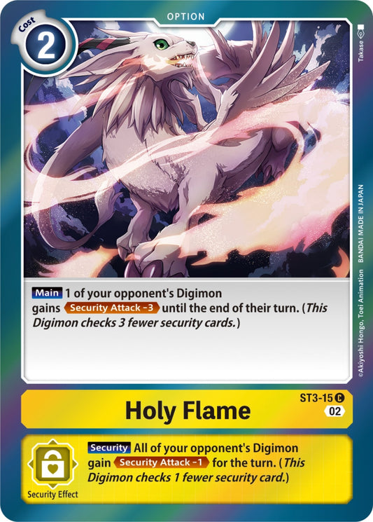 Image for Holy Flame (Resurgence Booster Reprint) (ST3-015 C) (RB-01) - Digimon Card Game