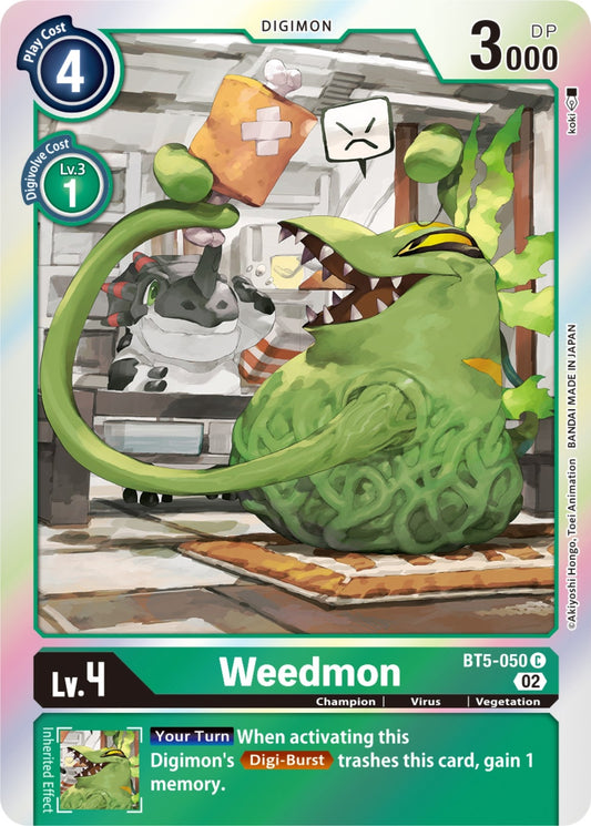 Image for Weedmon (Resurgence Booster Reprint) (BT5-050 C) (RB-01) - Digimon Card Game