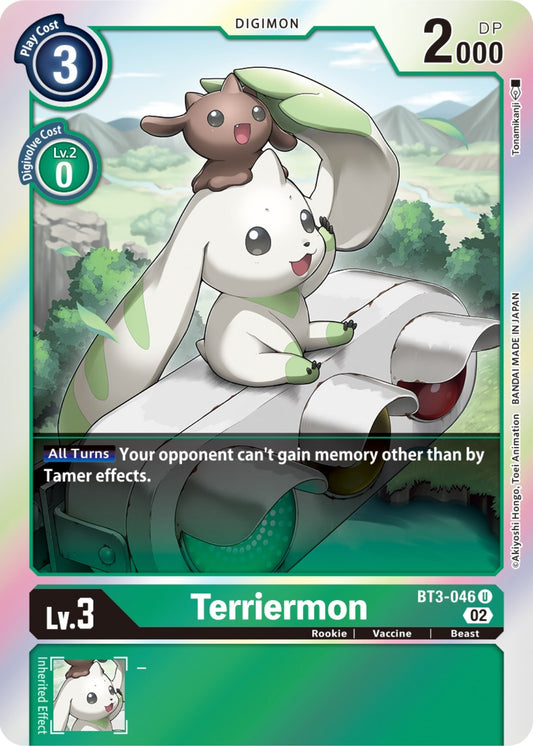 Image for Terriermon (Resurgence Booster Reprint) (BT3-046 U) (RB-01) - Digimon Card Game