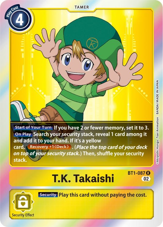 Image for T.K. Takaishi (Resurgence Booster Reprint) (BT1-087 R) (RB-01) - Digimon Card Game