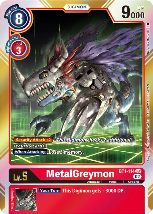Image for MetalGreymon (Resurgence Booster Reprint) (BT1-114 SEC) (RB-01) - Digimon Card Game
