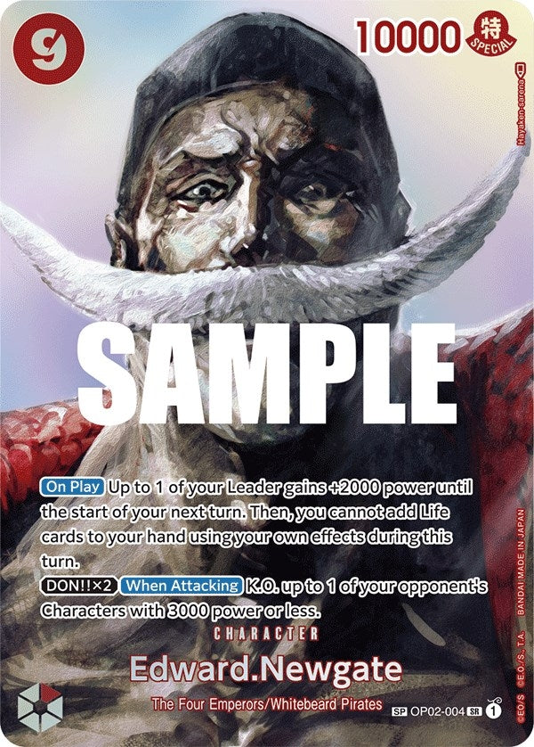 Image for Edward.Newgate (SP) (OP02-004) (OP04) - One Piece Card Game