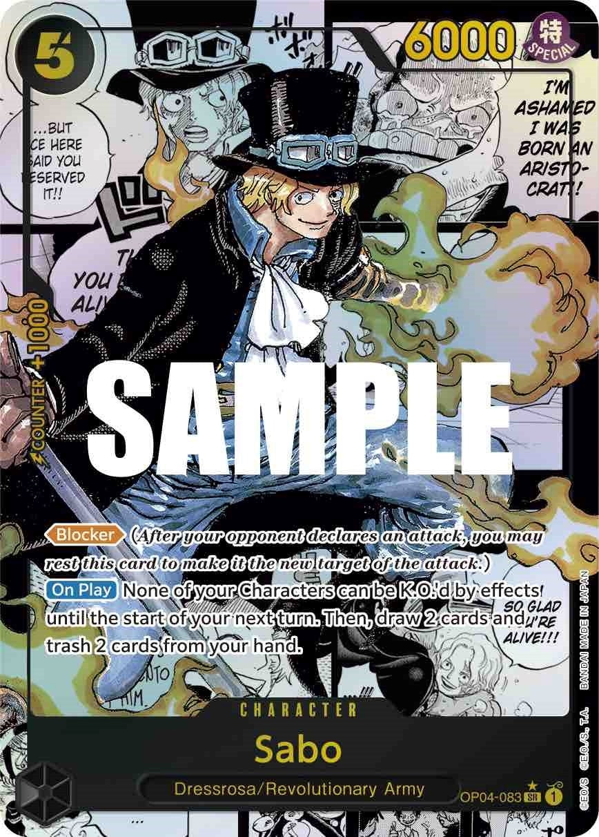 Image for Sabo (Alternate Art) (Manga) (OP04-083) (OP04) - One Piece Card Game