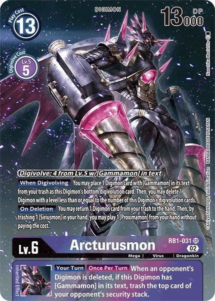 Image for Arcturusmon (Textured Alternate Art) (RB1-031 SR) (RB-01) - Digimon Card Game