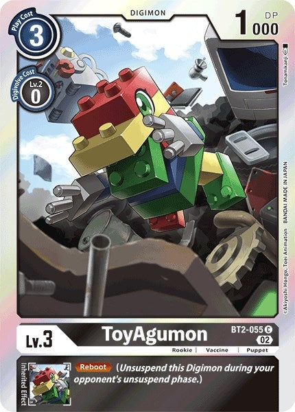 Image for ToyAgumon (Resurgence Booster Reprint) (BT2-055 C) (RB-01) - Digimon Card Game