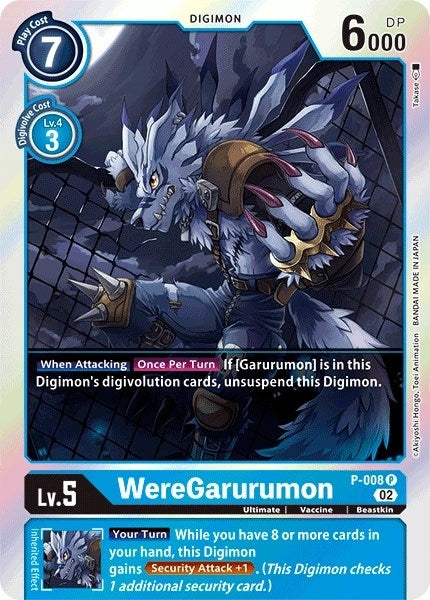 Image for WereGarurumon - P-008 (Resurgence Booster Reprint) (P-008 P) (RB-01) - Digimon Card Game