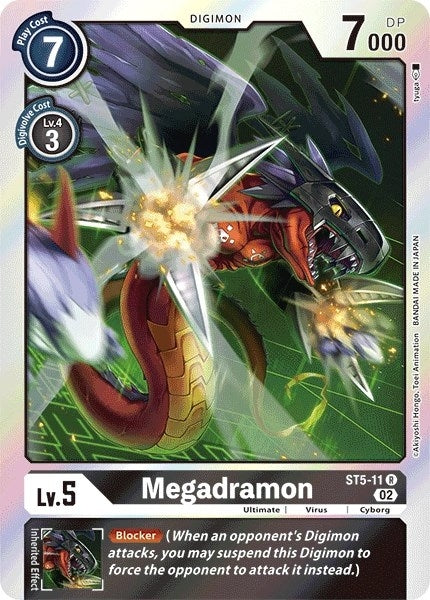 Image for Megadramon (Resurgence Booster Reprint) (ST5-11 R) (RB-01) - Digimon Card Game