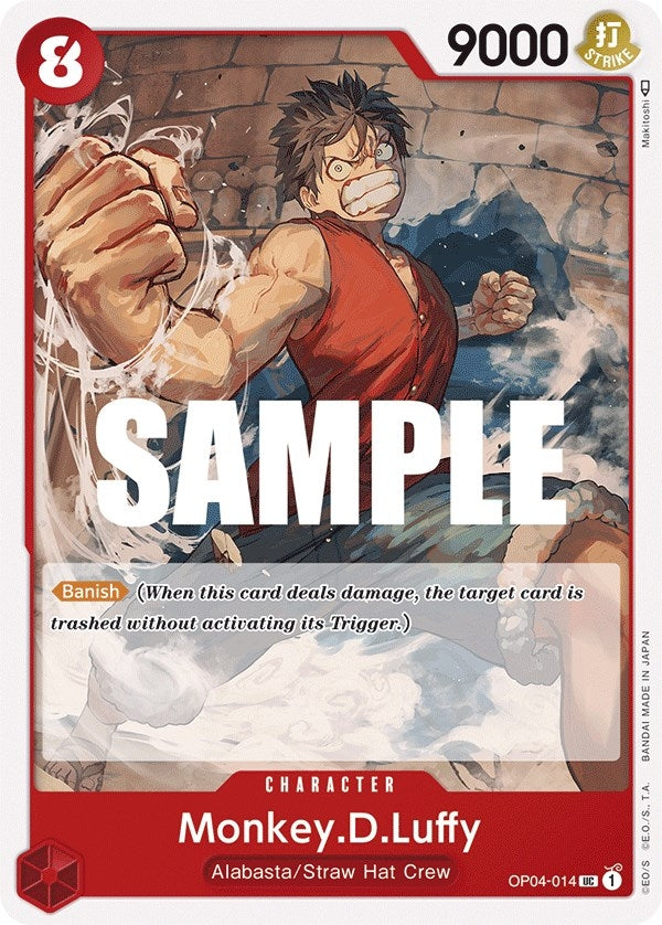 Image for Monkey.D.Luffy (014) (OP04-014) (OP04) - One Piece Card Game