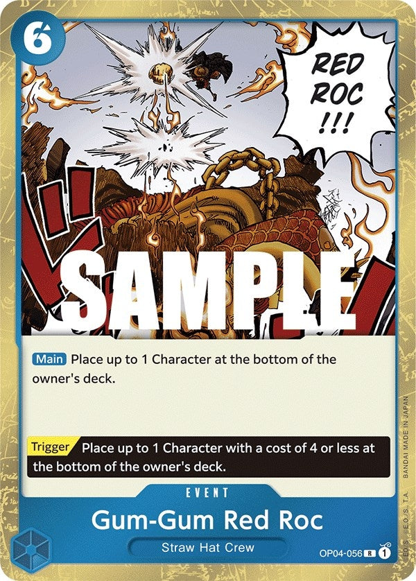 Image for Gum-Gum Red Roc (OP04-056) (OP04) - One Piece Card Game