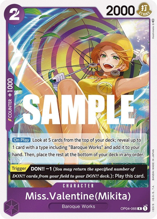 Image for Miss.Valentine(Mikita) (OP04-066) (OP04) - One Piece Card Game