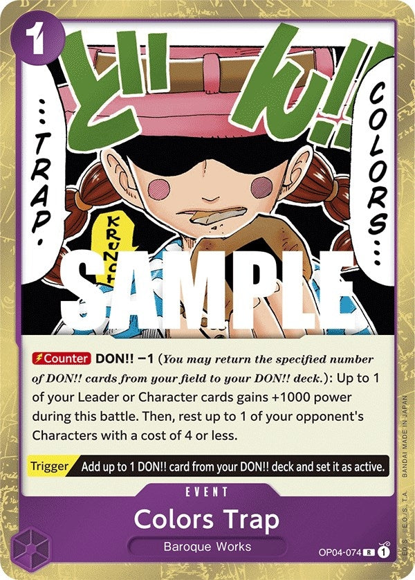 Image for Colors Trap (OP04-074) (OP04) - One Piece Card Game