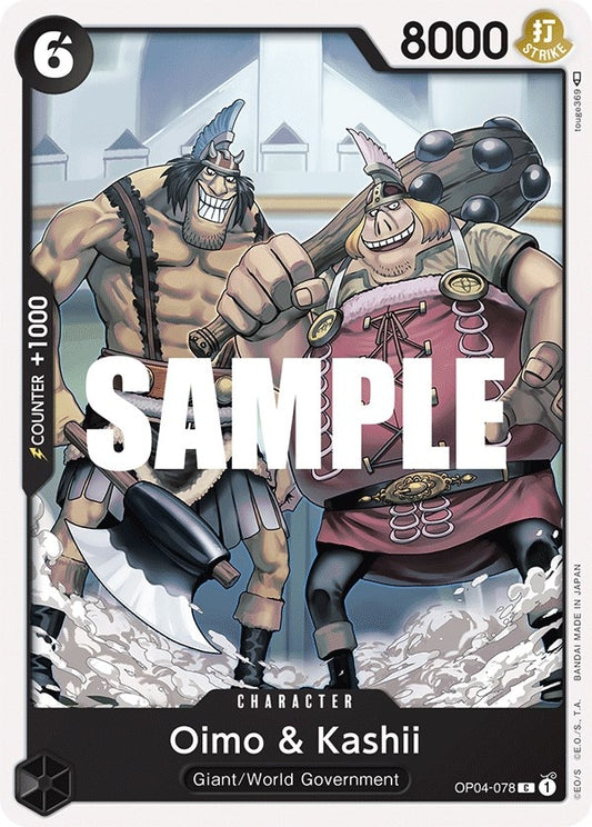 Image for Oimo & Kashii (OP04-078) (OP04) - One Piece Card Game