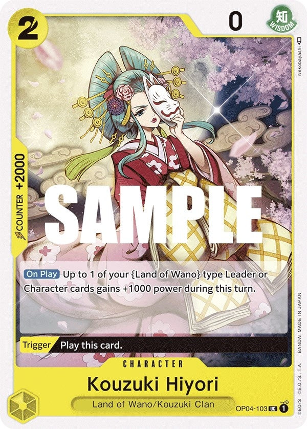 Image for Kouzuki Hiyori (OP04-103) (OP04) - One Piece Card Game