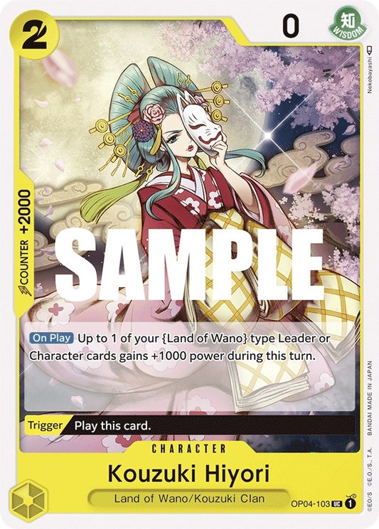 Image for Kouzuki Hiyori (OP04-103) (OP04) - One Piece Card Game