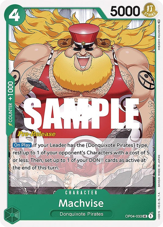 Image for Machvise (OP04-033) (OP04 PRE) - One Piece Card Game