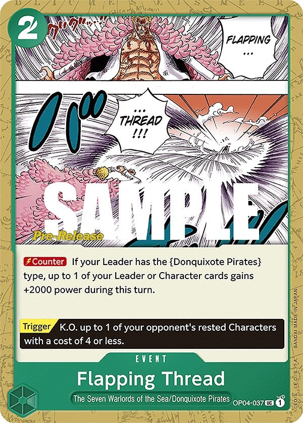 Image for Flapping Thread (OP04-037) (OP04 PRE) - One Piece Card Game