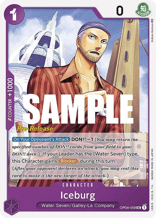 Image for Iceburg (OP04-059) (OP04 PRE) - One Piece Card Game